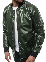 Vīriešu bomber virsjaka zaļa OZONEE N/6147