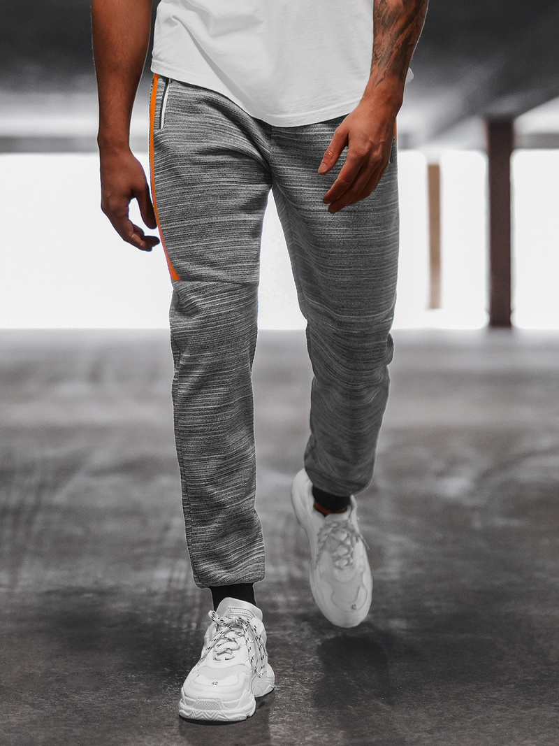 Vīriešu sporta bikses pelēkas OZONEE JS/K60011Z