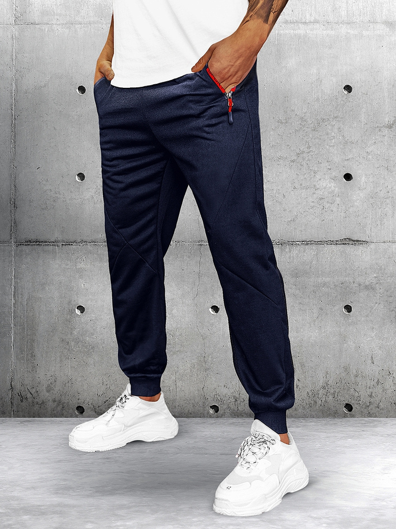 Vīriešu sporta bikses tumši zilas OZONEE JS/68K10350Z