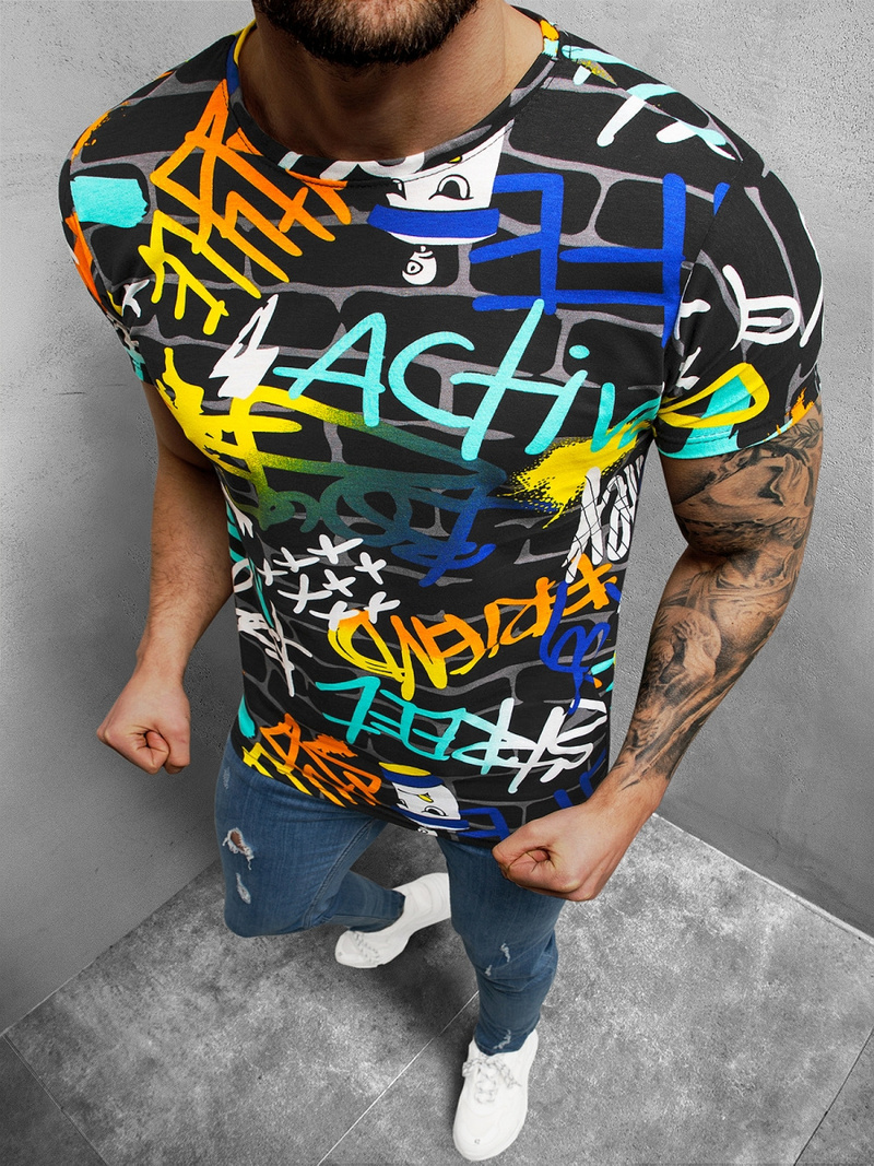 Vīriešu t-krekls krāsains OZONEE O/BL2258