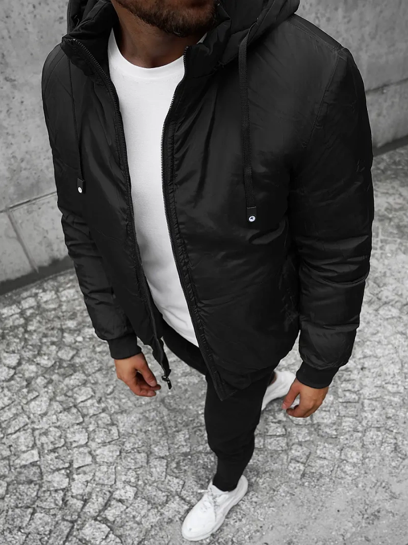 Vīriešu divpusēja virsjaka melns OZONEE JS/M761/392