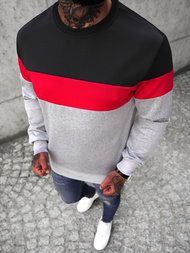 Vīriešu džemperis pelēka OZONEE JS/Y20010