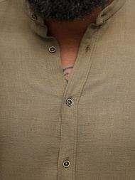 Vīriešu krekls tumši-smilšu OZONEE O/V112