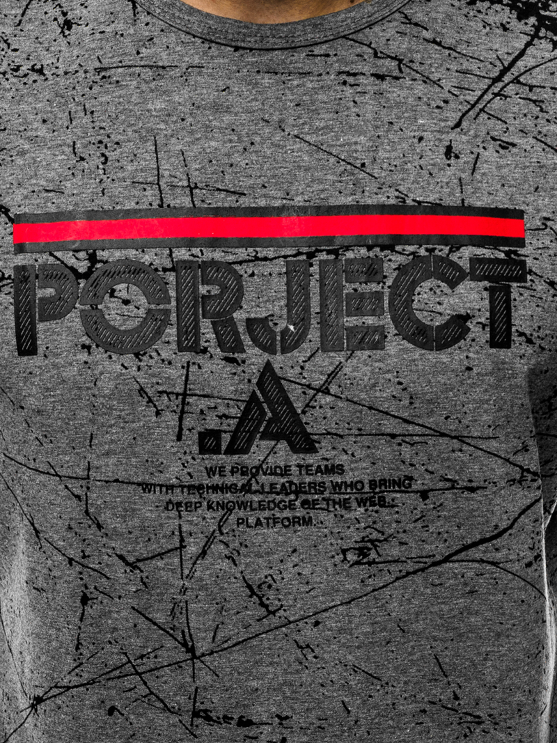 Vīriešu T-krekls grafīta OZONEE JS/SS10917Z