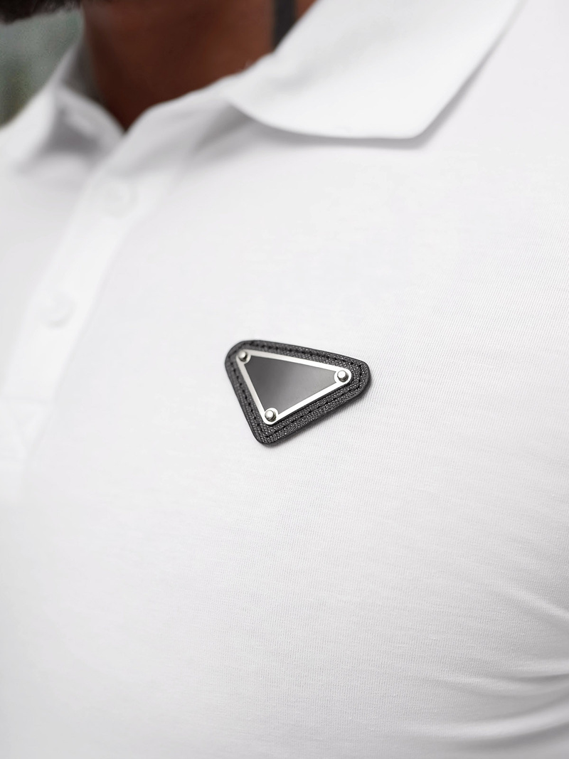 Vīriešu polo krekls balts OZONEE NB/MT3122