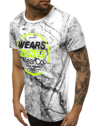 Vīriešu T-krekls balts OZONEE JS/SS10925