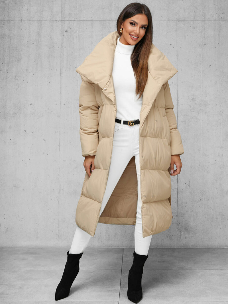 Sieviešu ziemas jaka smilšu OZONEE JS/M737/62Z