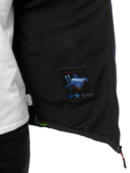 Vīriešu softshell virsjaka melni-zaļa OZONEE GE/12262