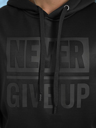 Vīriešu džemperis ar kapuci melna OZONEE JS/8B1983/3