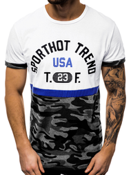 Vīriešu T-krekls balts OZONEE JS/SS10983