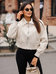 Sieviešu jaka ecru OZONEE O/81326