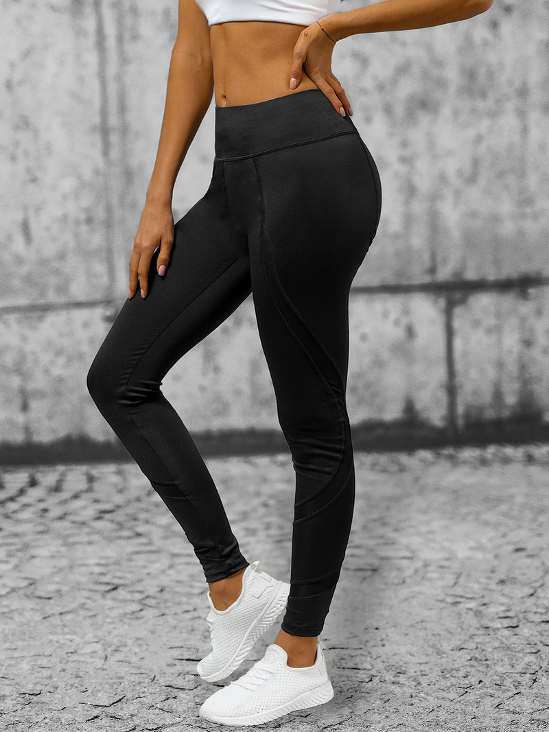 Sieviešu legingi melni OZONEE O/YY9281