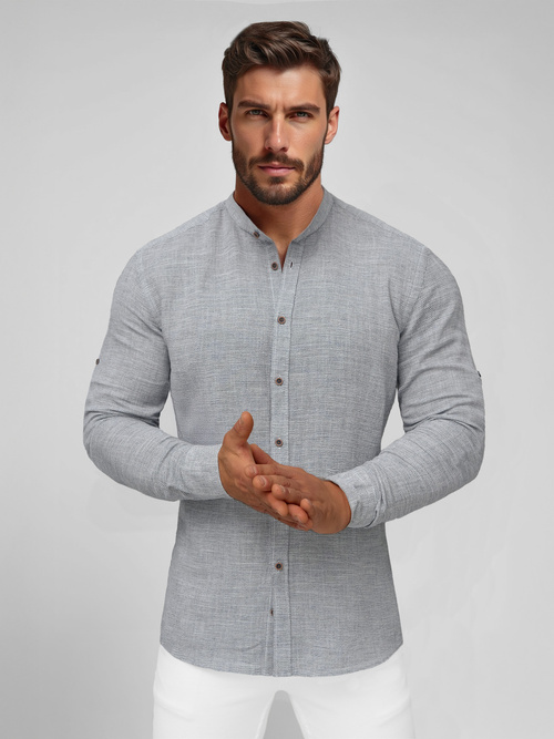 Vīriešu krekls pelēka OZONEE O/V146