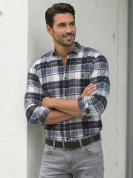 Vīriešu krekls tumši zila OZONEE V/V175Z