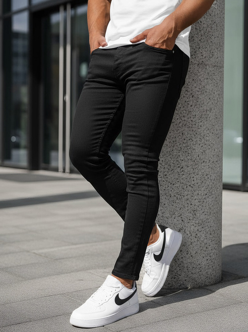 Vīriešu džinsi debesu melni OZONEE DO/2807/1