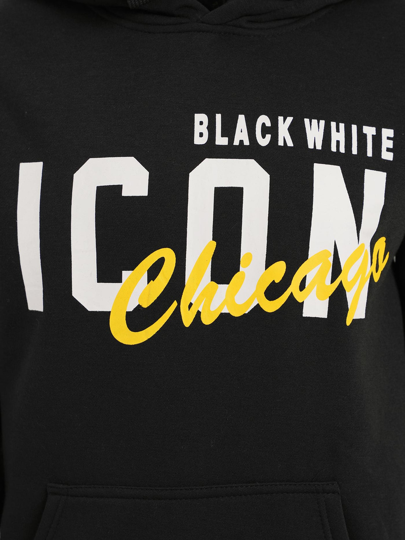 Vīriešu džemperis ar kapuci melna OZONEE JS/8B1736/3