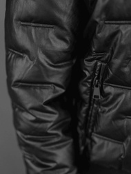 Vīriešu ādas virsjaka melna OZONEE O/11Z8099Z