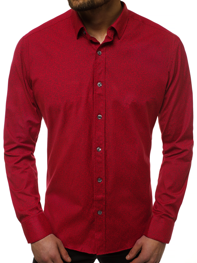 Vīriešu krekls sarkans OZONEE B/K59