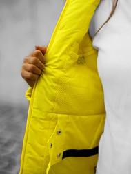 Sieviešu ziemas virsjaka dzeltena OZONEE JS/HH012/26Z