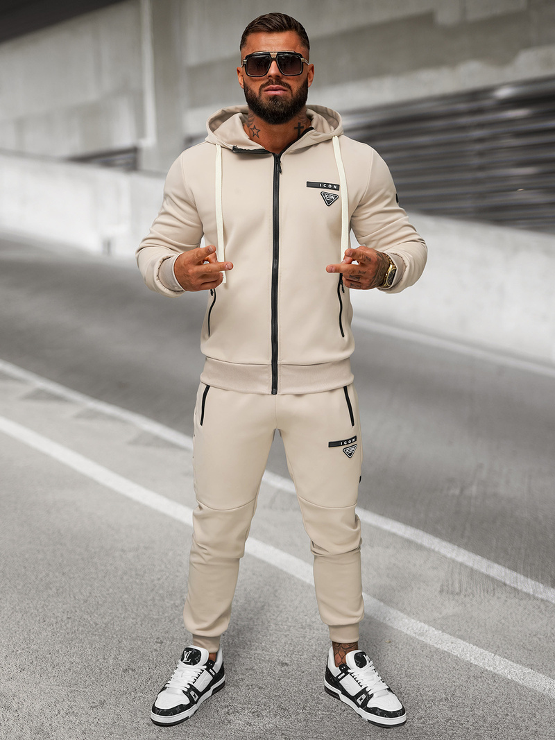 Vīriešu treniņtērps smilšu OZONEE O/LN11760