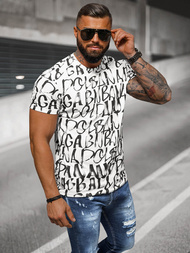 Vīriešu T-krekls Balts OZONEE JS/8T1215/1