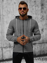 Vīriešu pārejas virsjaka pelēka OZONEE JS/M10300