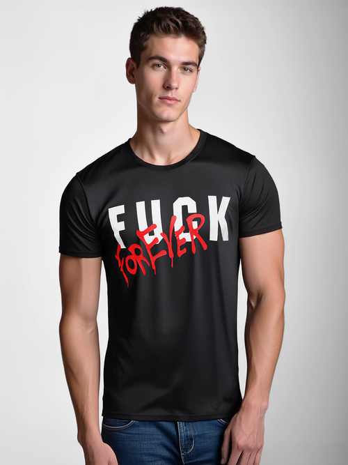 Vīriešu T-krekls Melns OZONEE O/T1267/3Z