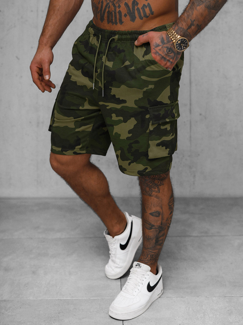 Vīriešu sporta šorti zaļas OZONEE JS/8K282/29