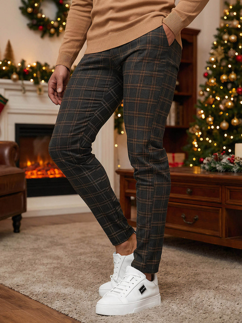 Vīriešu chino bikses grafīta OZONEE DJ/5632Z