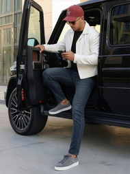 Vīriešu džinsi zili OZONEE O/JK2895AZ