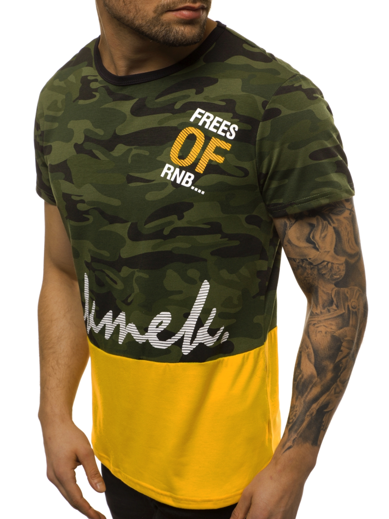 Vīriešu T-krekls zaļš OZONEE JS/SS10978