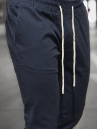 Vīriešu chino jogger bikses ļoti tumši zilas OZONEE JB/JP1145/9