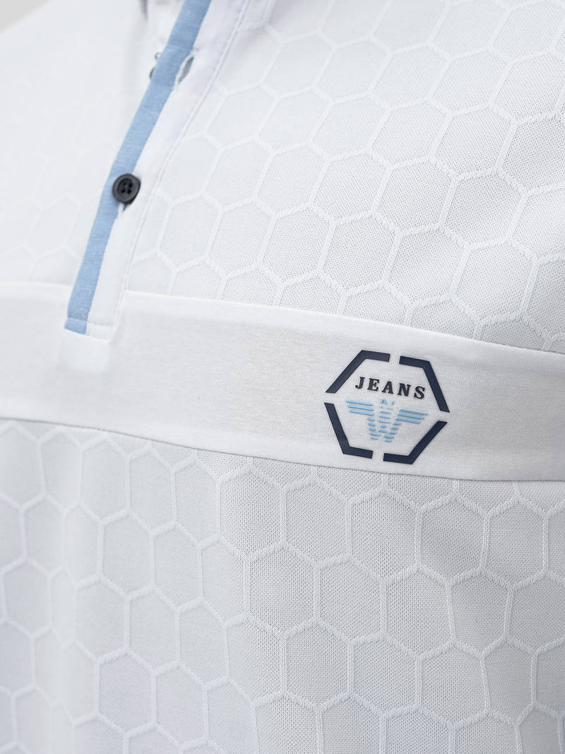 Vīriešu polo krekls balta OZONEE O/QQ922