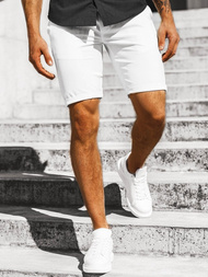 Vīriešu chino šorti balti OZONEE DJ/1001