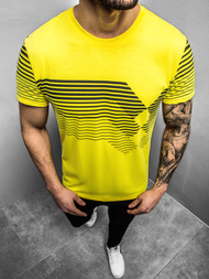 Vīriešu T-krekls dzeltens OZONEE JS/KS2058Z