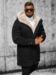 Vīriešu parka melna OZONEE JS/22M319/392