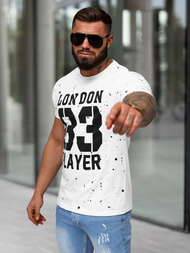 Vīriešu T-krekls Balts OZONEE JS/8B1388/1