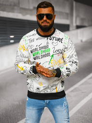 Vīriešu jaka balta OZONEE JS/8B1228/1