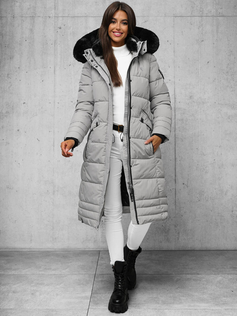 Sieviešu jaka pelēka OZONEE O/W377