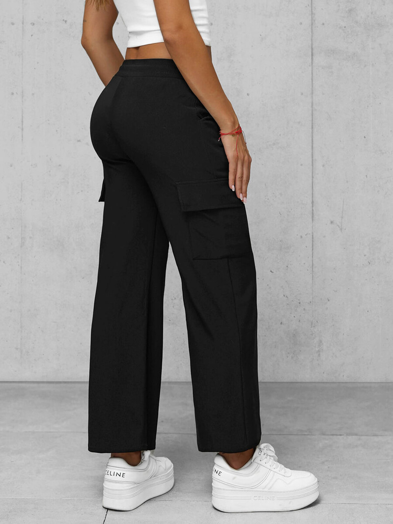 Sieviešu bikses melnas OZONEE JS/92K515/3