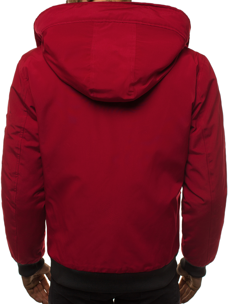 Vīriešu virsjaka bordosarkana OZONEE JS/2019005