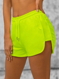 Sieviešu sporta šorti zaļas-neona OZONEE JS/8K951/153