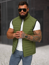 Vīriešu veste zaļa OZONEE JS/31M5062/136