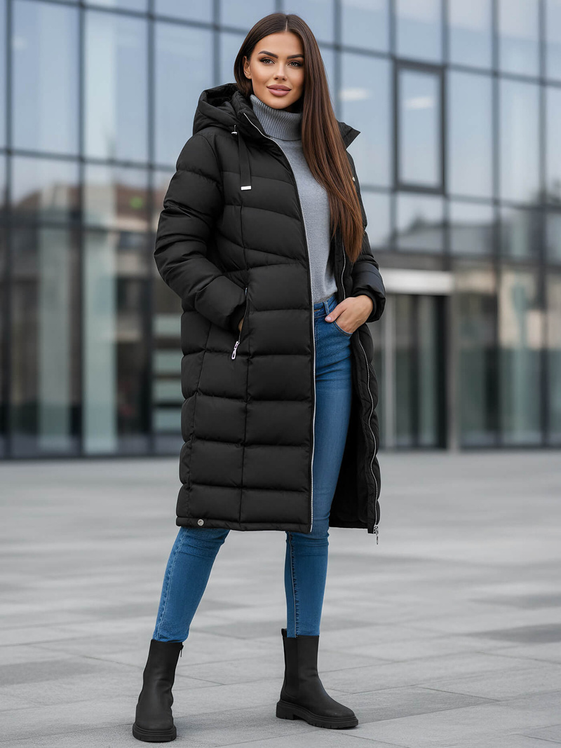 Sieviešu jaka melna OZONEE JS/M736/392Z