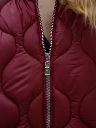 Sieviešu veste bordosarkana OZONEE JS/5M3235/1