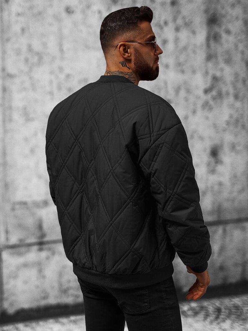 Vīriešu pārejas virsjaka melna OZONEE JS/84M3020/392