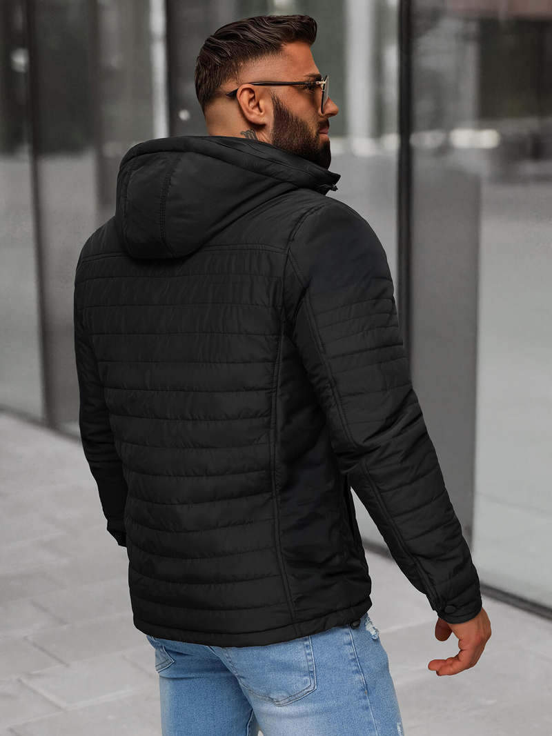 Vīriešu jaka melna OZONEE JS/5M3276/392