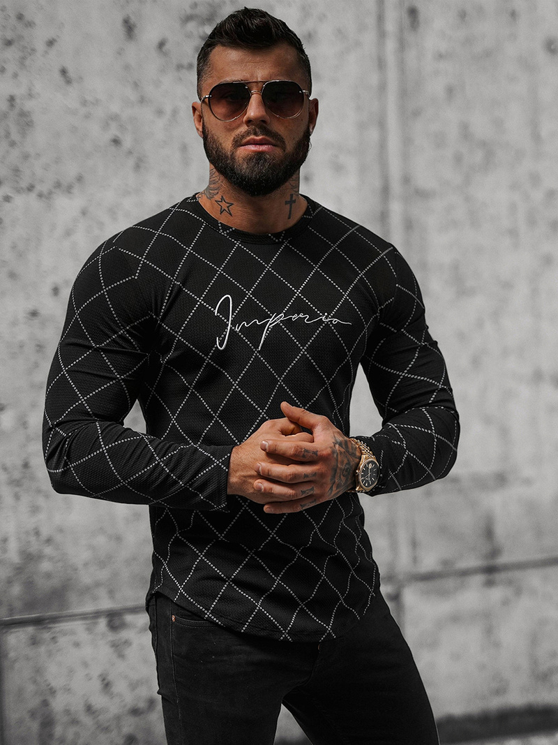 Vīriešu jaka melna OZONEE O/5919BZ