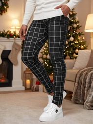 Vīriešu chino bikses melnas OZONEE DJ/5522Z