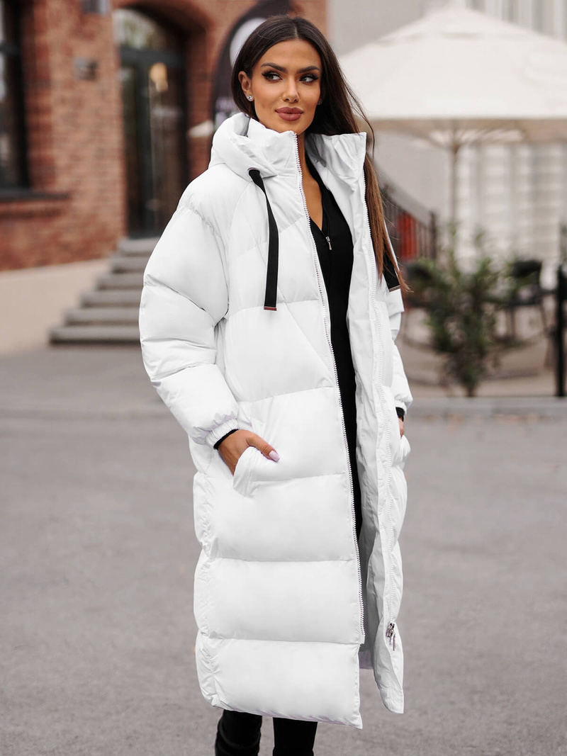 Sieviešu jaka balta OZONEE JS/5M3163/281Z